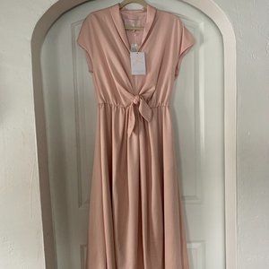 NWT Gal Meets Glam Margie Tie 8 Pink Satin Dress